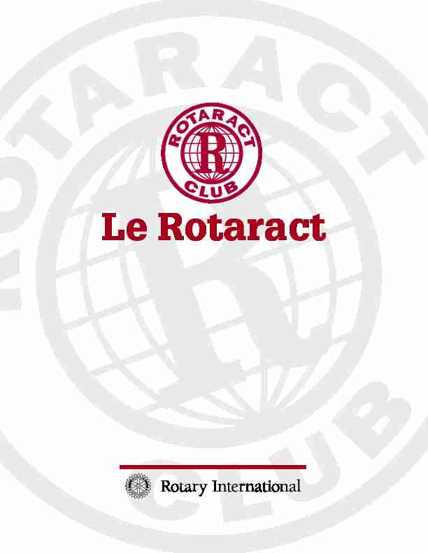 PDF - Le Rotaract - manuel [562-FR]
