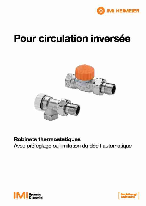 [PDF] Pour circulation inversée - IMI Hydronic Engineering