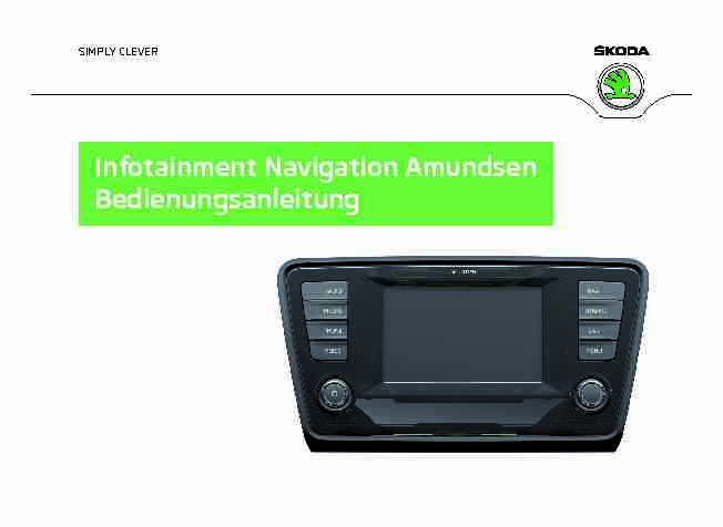 Infotainment Navigation Amundsen Bedienungsanleitung