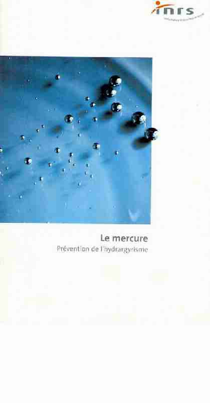 [PDF] Le mercure - INRS