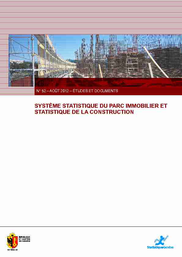 [PDF] Système statistique du parc immobilier et statistique de la  - GECH