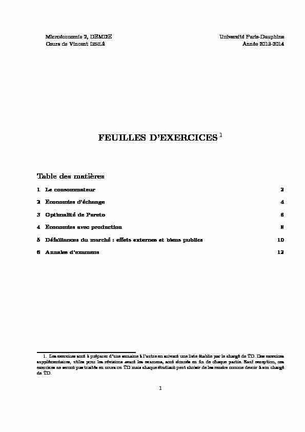 [PDF] FEUILLES DEXERCICES 1 - LEDa Dauphine - Université Paris