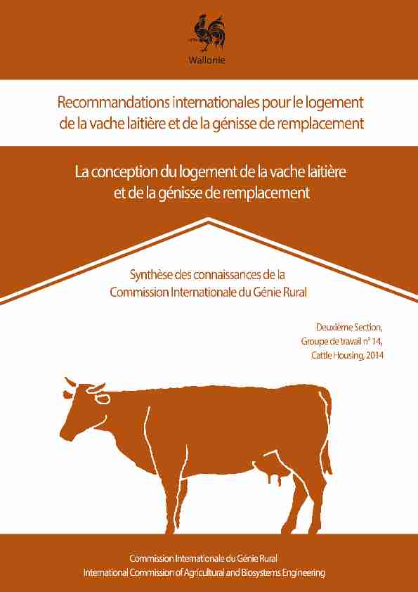 [PDF] La conception du logement de la vache laitière et de la  - Agripress