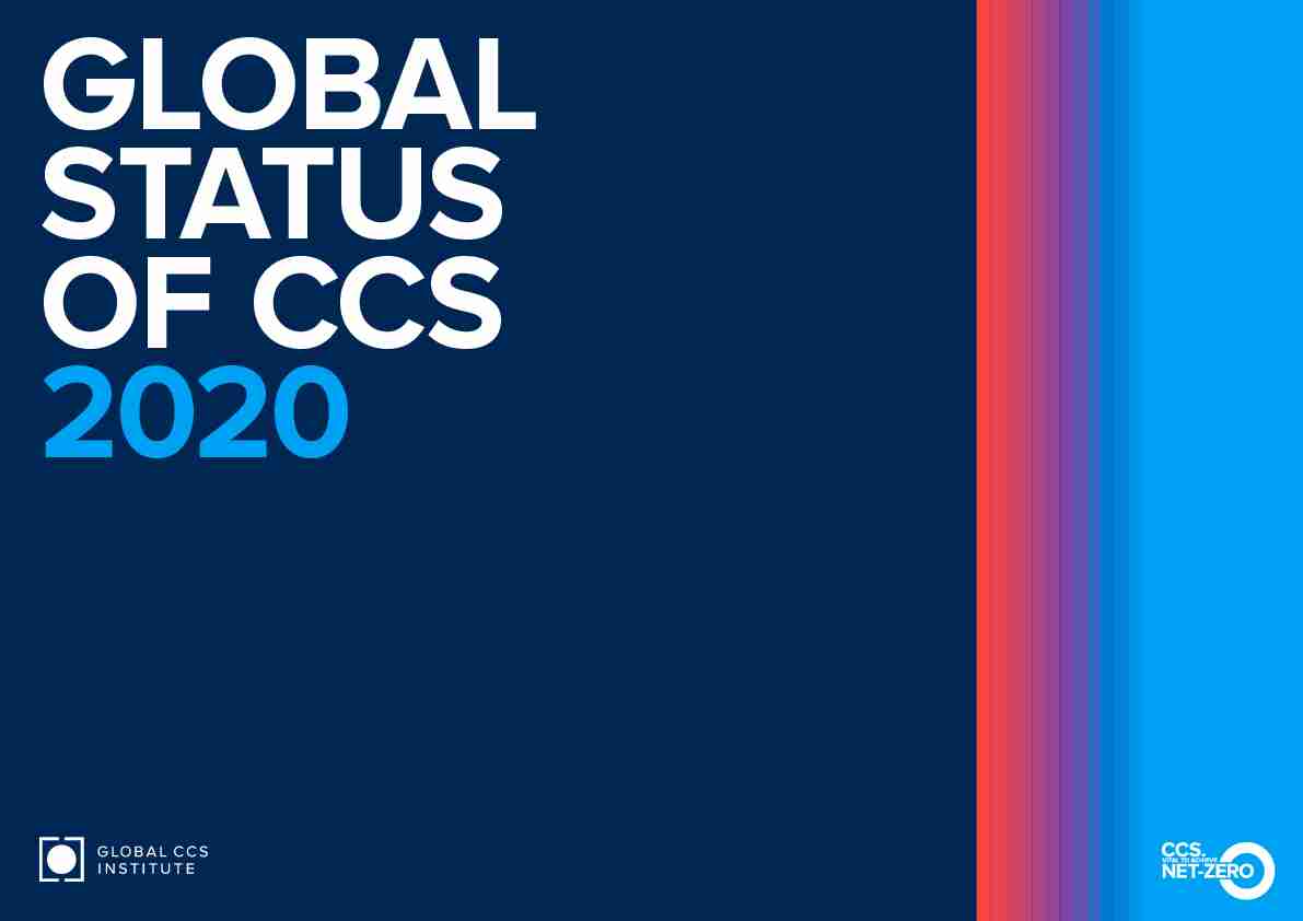 Global Status of CCS 2020