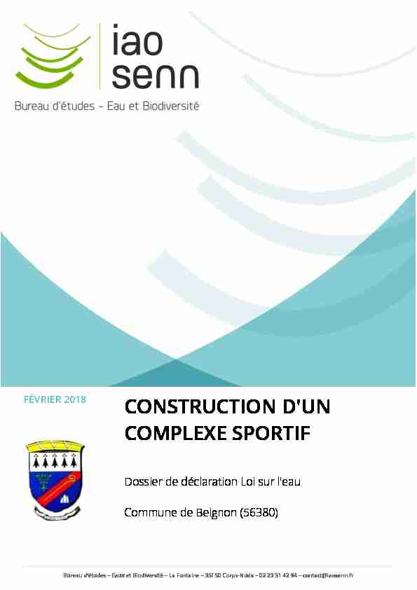 CONSTRUCTION DUN COMPLEXE SPORTIF