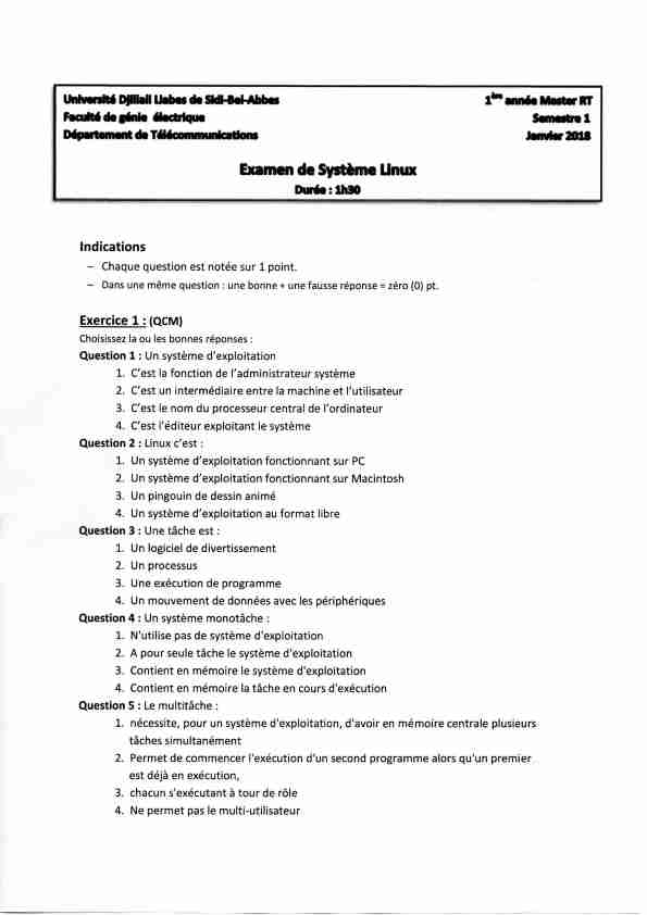 [PDF] Examen de Système Linux DvfetttM