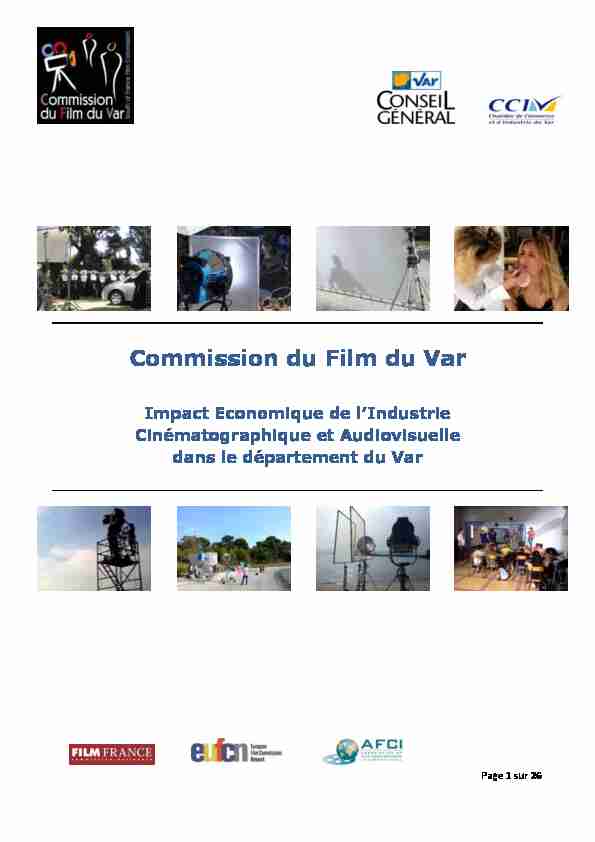 Commission du Film du Var - Impact Economique de lIndustrie
