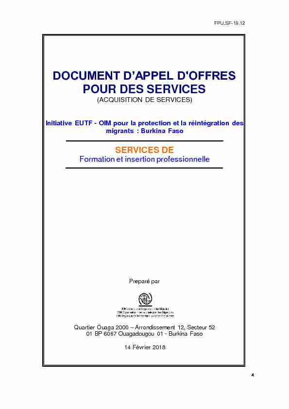 19 12 Document dappel doffres pour des services - mise à jour