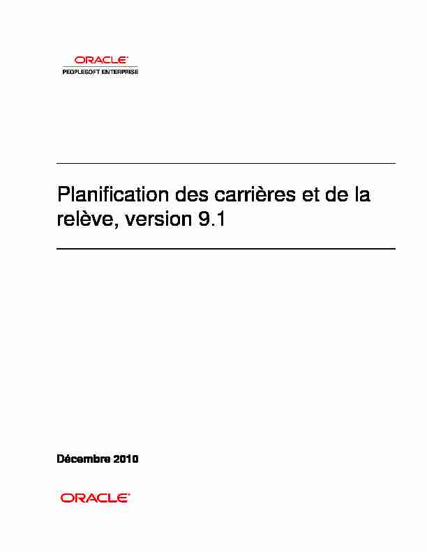 [PDF] Planification des carrières et de la relève, version 91