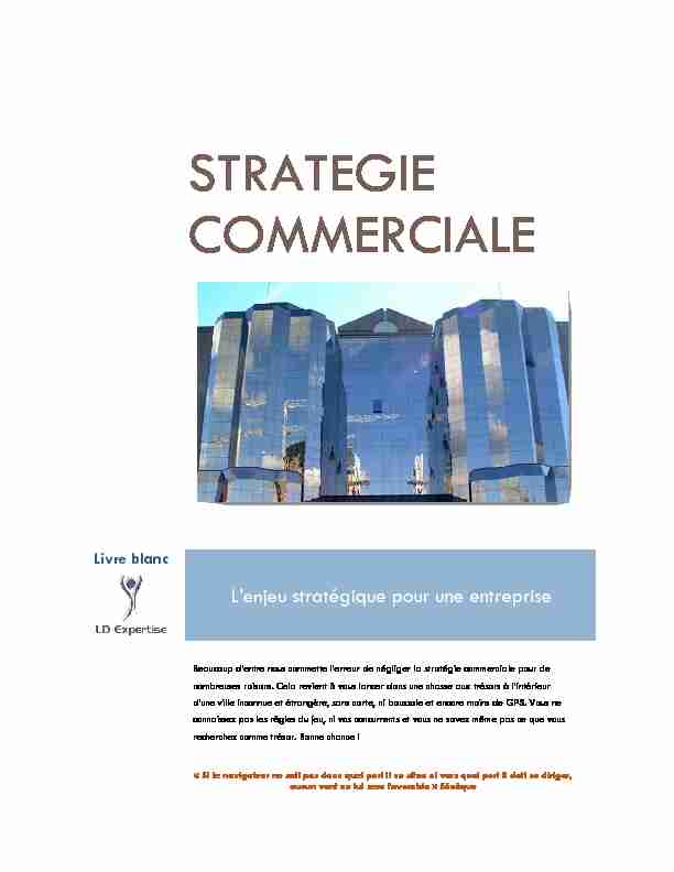 [PDF] STRATEGIE COMMERCIALE - Portail des PME