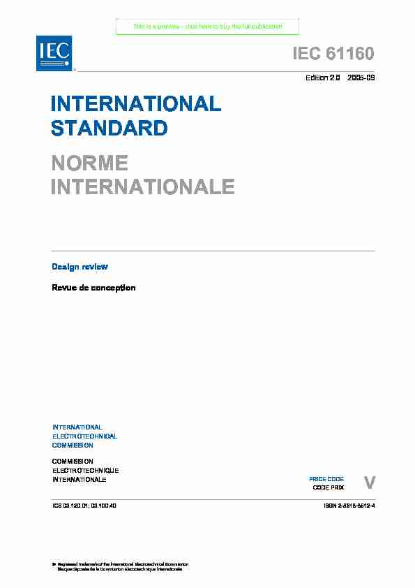 INTERNATIONAL STANDARD NORME INTERNATIONALE