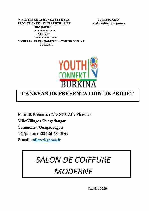 [PDF] SALON DE COIFFURE MODERNE - YOUTHCONNEKT BURKINA