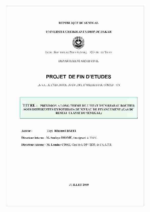 [PDF] PROJET DE FIN DETUDES - partenaire BEEP IRD