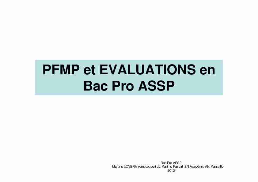 [PDF] PFMP bac pro ASSP [Mode de compatibilité] - Aix - Marseille
