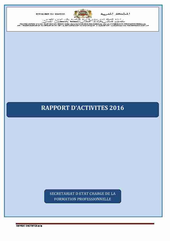 [PDF] RAPPORT DACTIVITES 2016 - Trombino