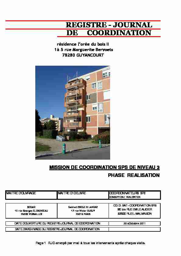 [PDF] Registre Journal de Coordination Lorée du Bois IIxlsx - Guyancourt