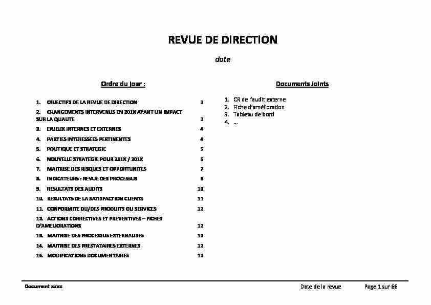 [PDF] REVUE DE DIRECTION