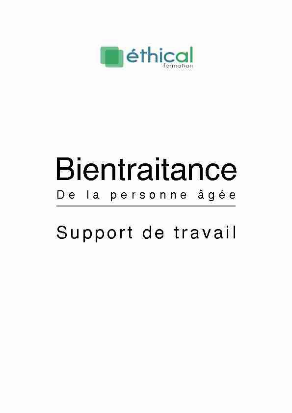 [PDF] support bientraitance - Ethical Formation
