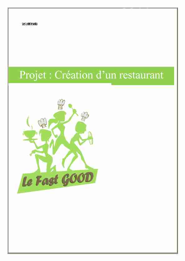 Projet : Création dun restaurant