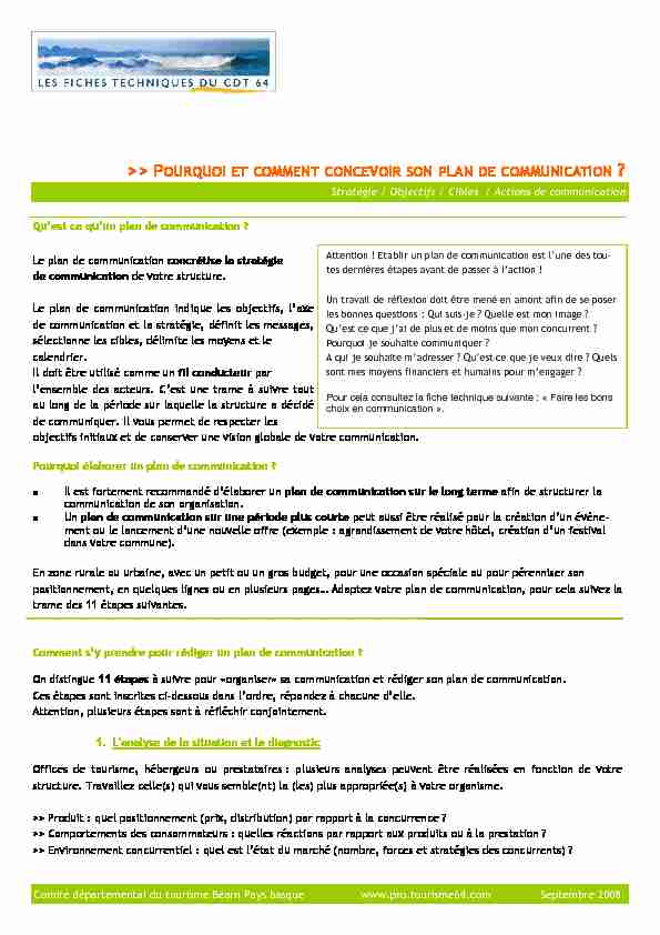 [PDF] Plan de communication
