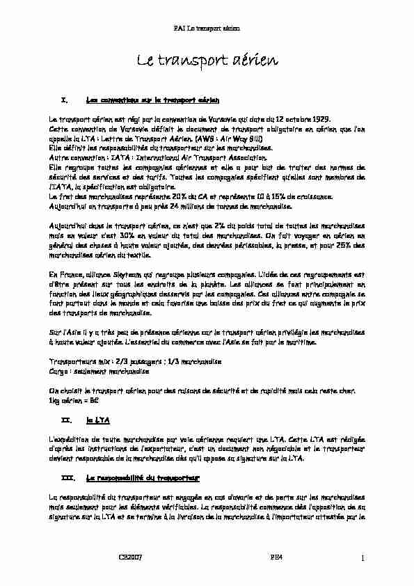 [PDF] Page 1 PAI Le transport aérien CE2007 PE4 1 ( $ ) *# $)& %  I