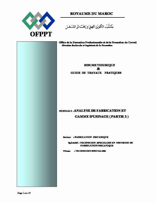 [PDF] M3_Analyse de fabrication et gammes dusinage-partie3