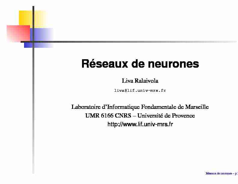 [PDF] Réseaux de neurones
