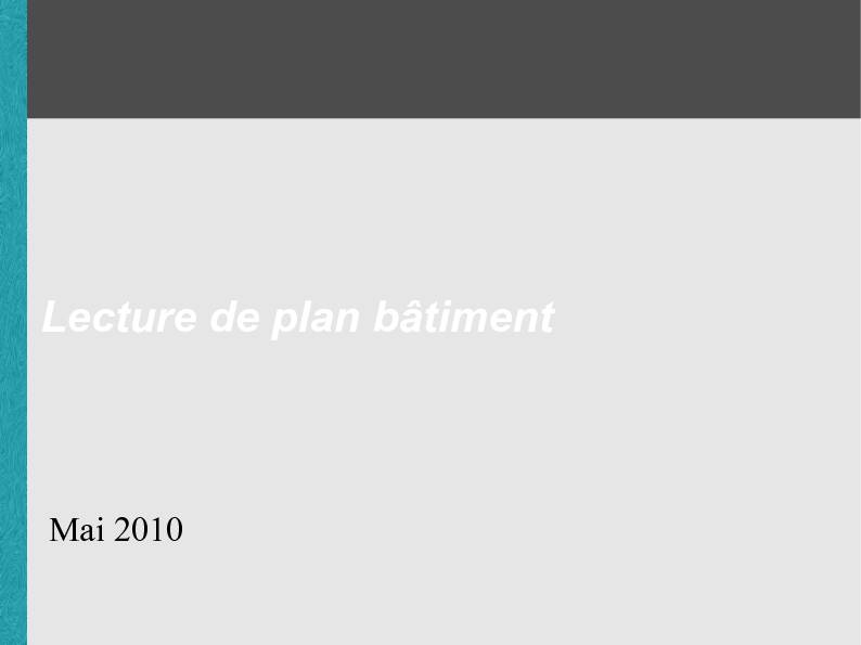 [PDF] Lecture de plan bâtiment