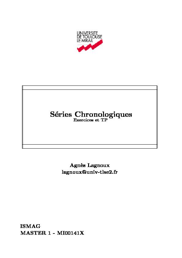 [PDF] Séries Chronologiques