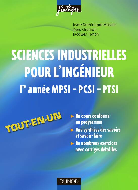 [PDF] Sciences industrielles pour lingénieur - 1ère année MPSI - PCSI