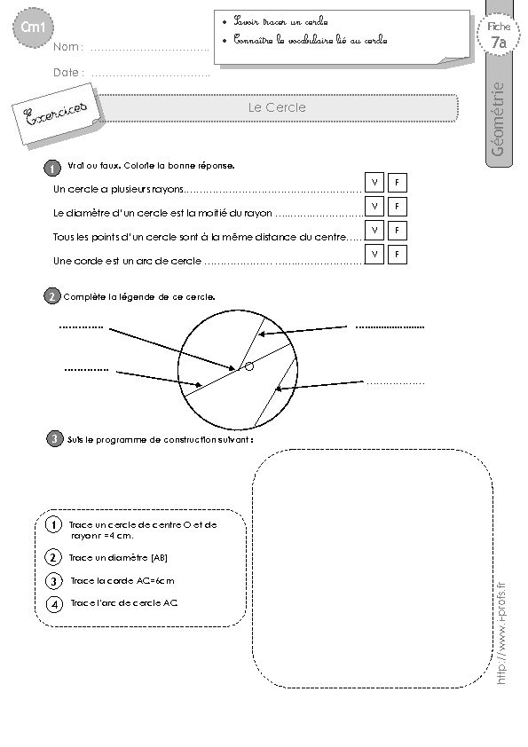 [PDF] cm1-exercices-cerclepdf - Nom :