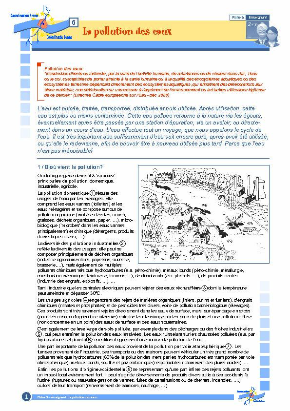 [PDF] La pollution des eaux - Coordination Senne