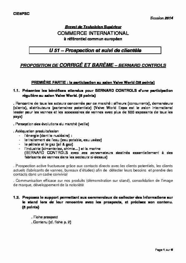 [PDF] CORRIGE BERNARD CONTROLS - Aix - Marseille