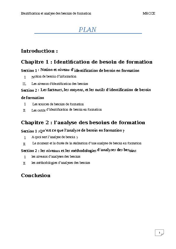 [PDF] lanalyse des besoins de formation Conclusion - cloudfrontnet