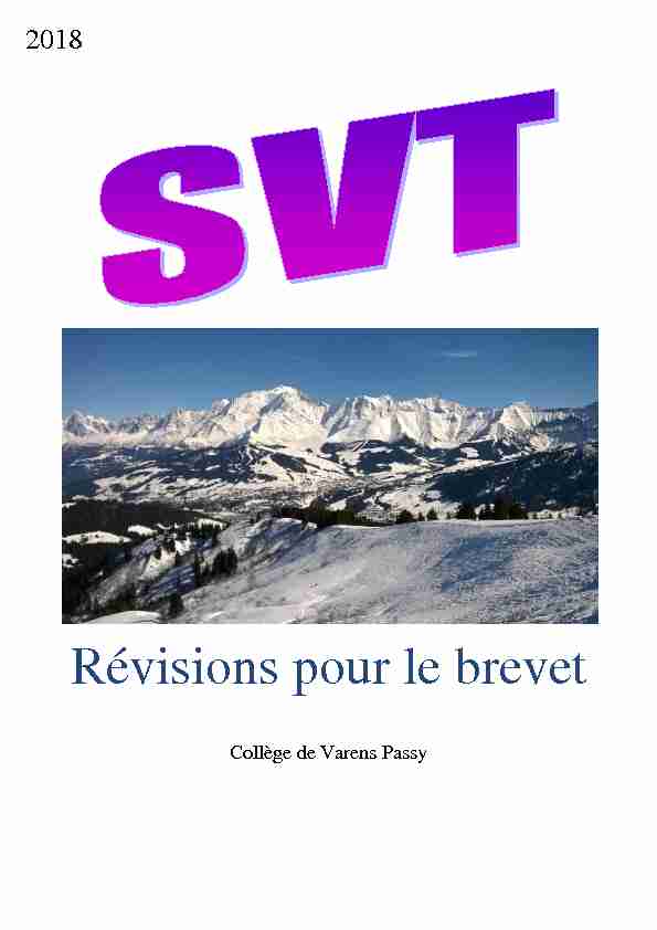 [PDF] brevet : révisions de svt - Collège de Varens