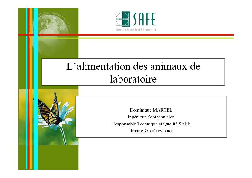 [PDF] Formulation Aliments & AQ D MARTEL - AFSTAL