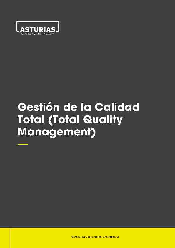 Gestión de la Calidad Total (Total Quality Management) —
