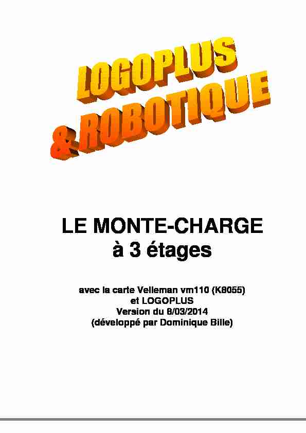 [PDF] LE MONTE-CHARGE à 3 étages - Logoplus
