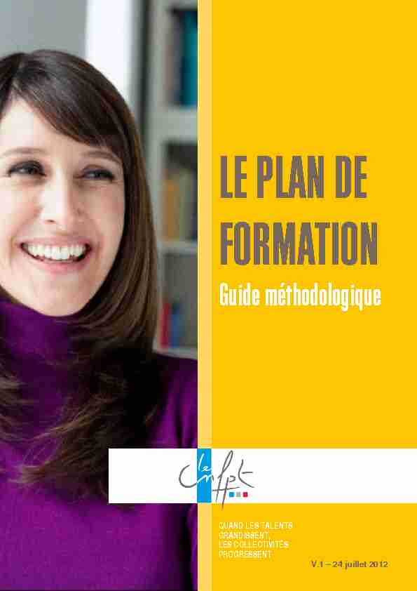 [PDF] 05_Plan de formation : Guide méthodologique - CNFPT