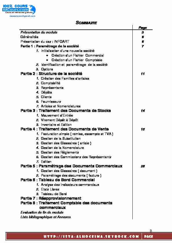 [PDF] Traitement des Documents de Stocks Partie 4 - Cours, tutoriaux et