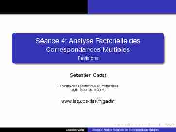 [PDF] Séance 4: Analyse Factorielle des Correspondances Multiples