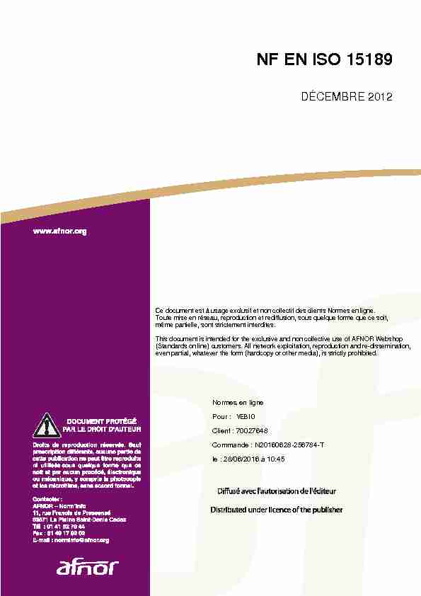 NF EN ISO 15189 - academie-veterinaire-defranceorg