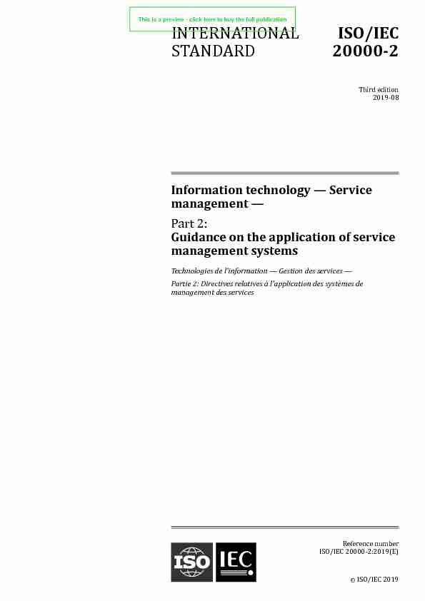 INTERNATIONAL STANDARD ISO/IEC 20000-2