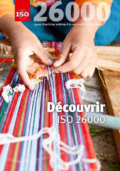 Découvrir ISO 26000 - Lignes directrices relatives à la
