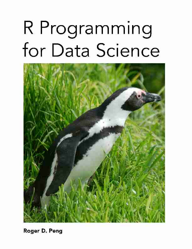 R Programming for Data Science - Roger D. Peng