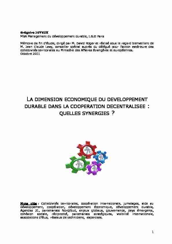 [PDF] (Mémoire PDF Grégoire Joyeux Octobre 2011) - France Diplomatie