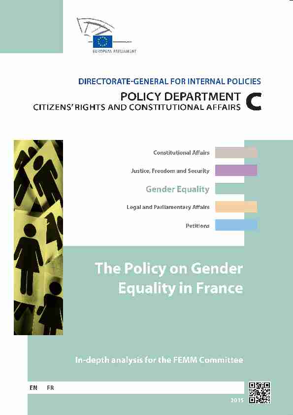 The Policy on Gender Equality in France