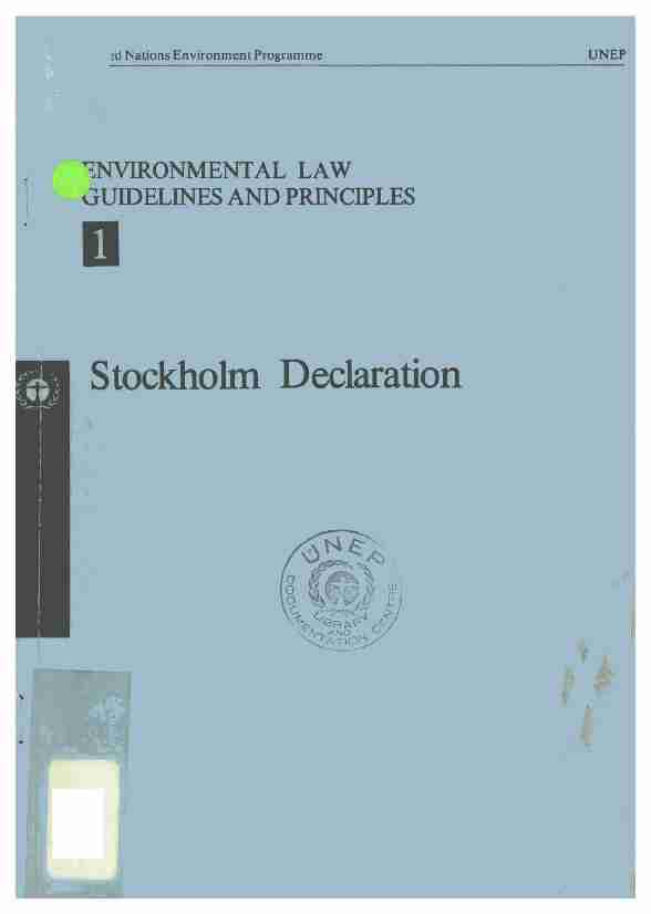 Stockholm Declaration