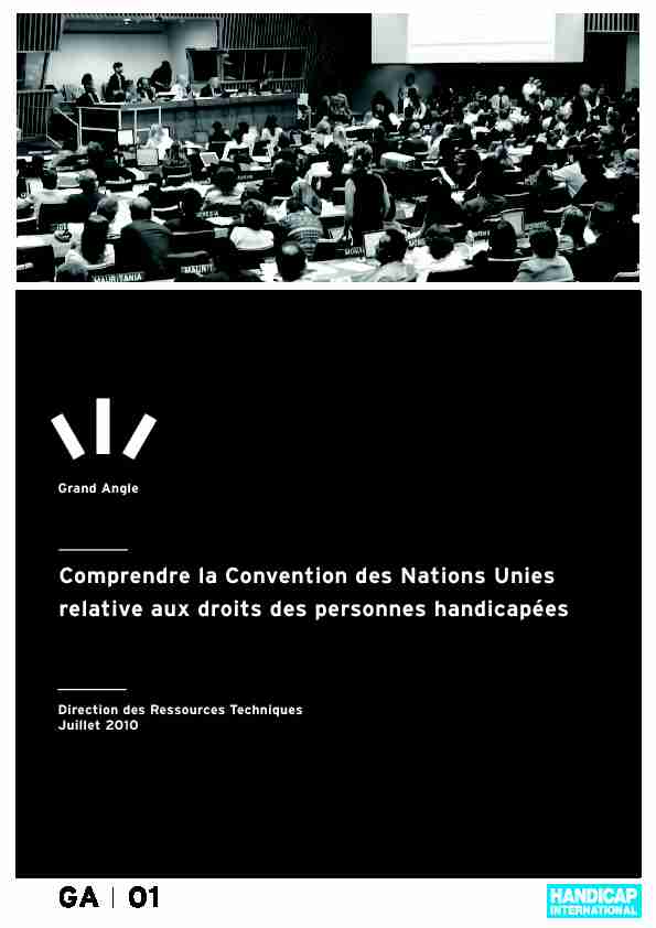 [PDF] Comprendre la Convention des Nations Unies relative aux droits