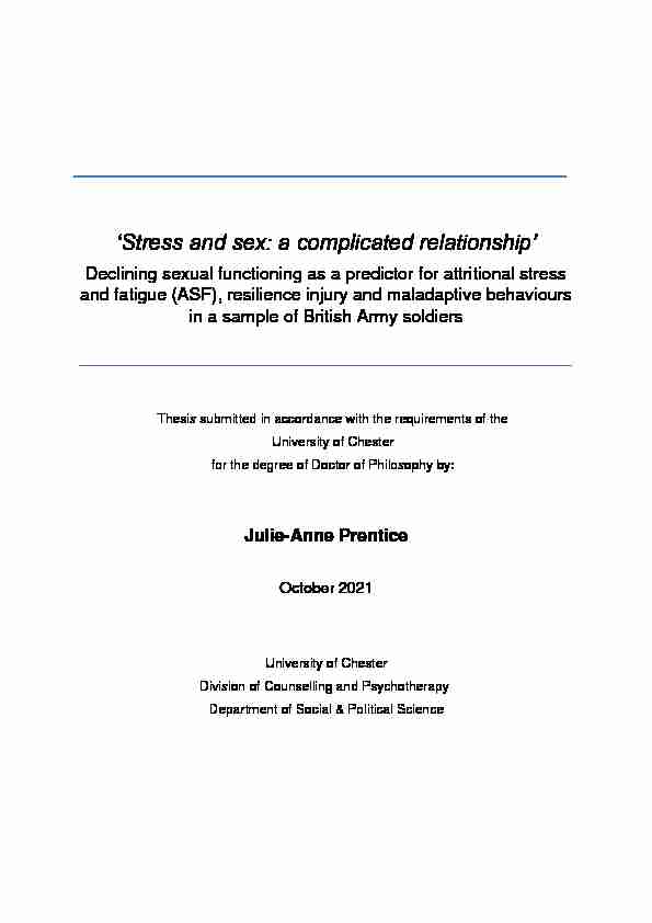 Stress and sex: a complicated relationship